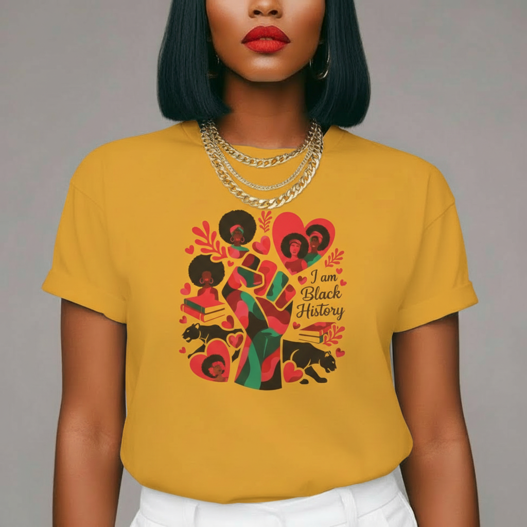 I Am Black History Fist Tee