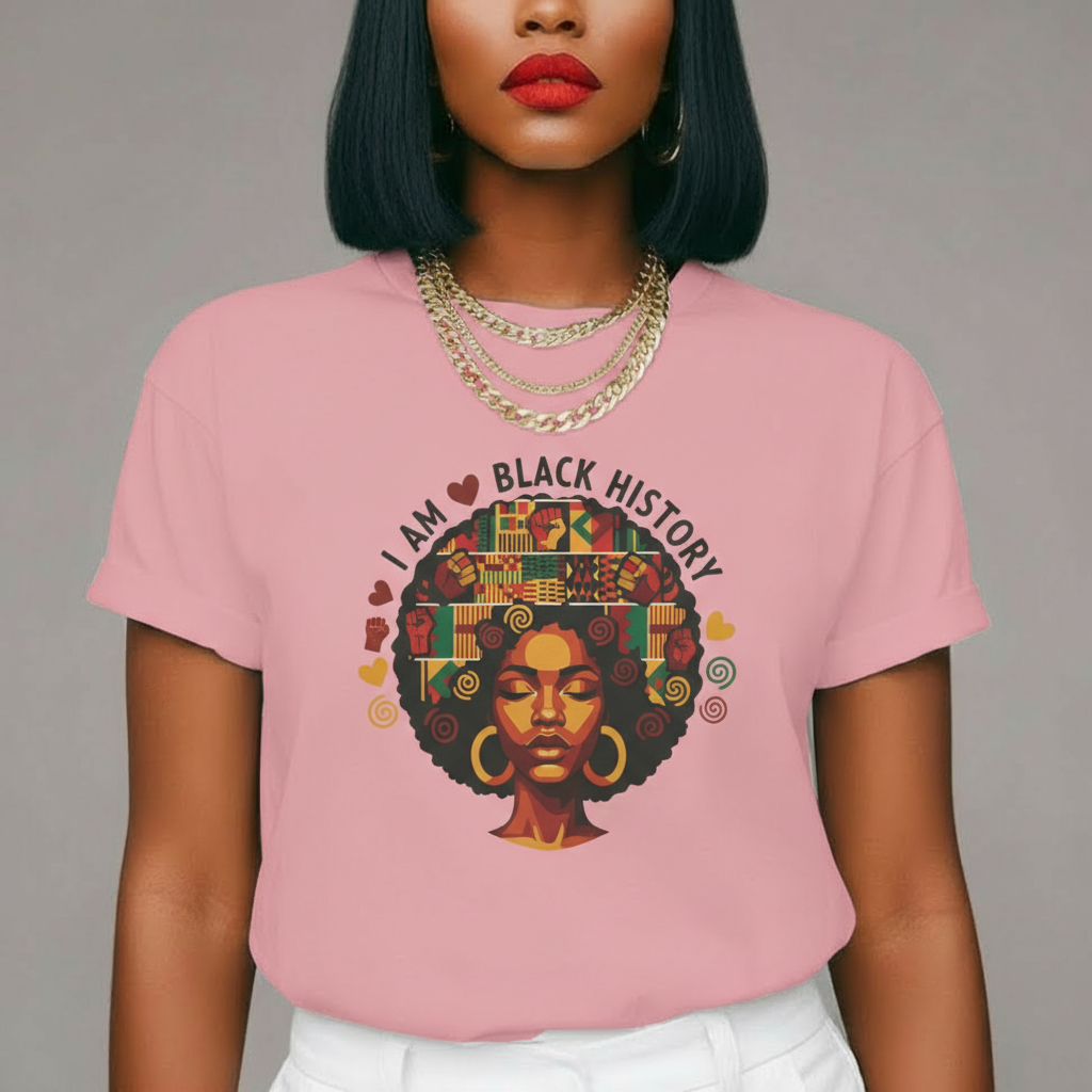 I Am Black History Afro Tee