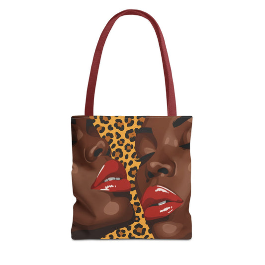 Luxe Leopard Print Tote Bag