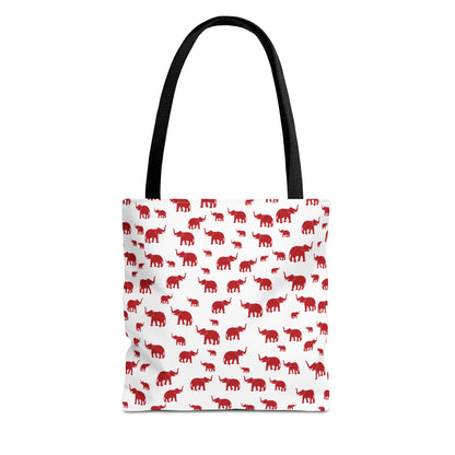 Red Elephant Tote Bag
