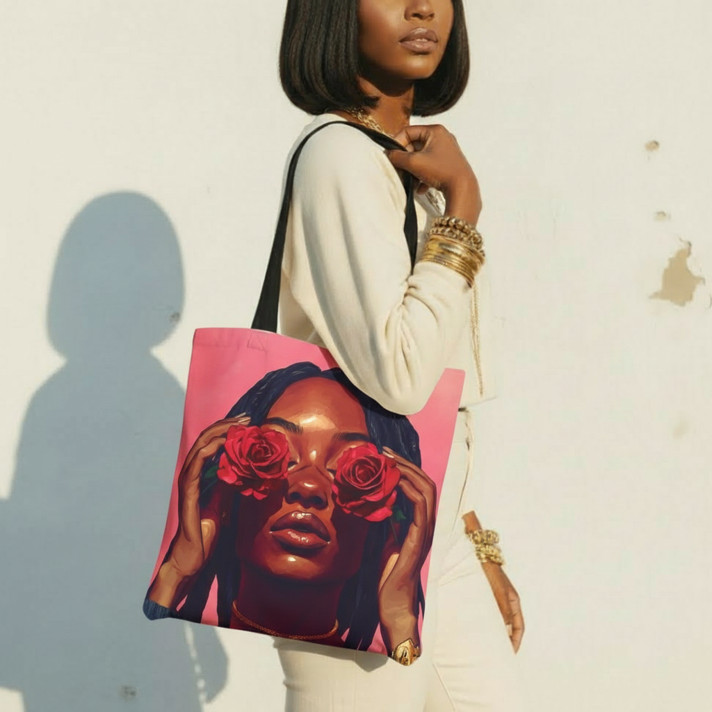 Queen In Bloom Tote Bag