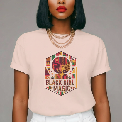 Black Girl Magic African Kente Tee