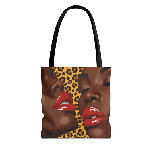 Luxe Leopard Print Tote Bag