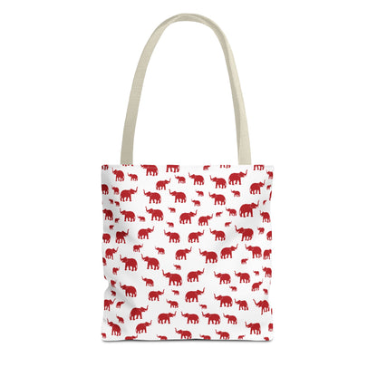Red Elephant Tote Bag