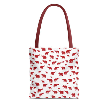 Red Elephant Tote Bag