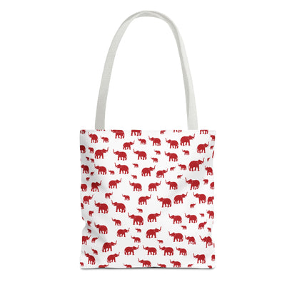 Red Elephant Tote Bag
